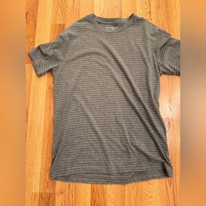 Banana Republic Charcoal Striped Tee